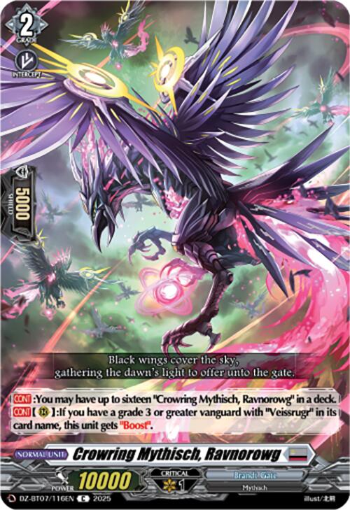 Crowring Mythisch, Ravnorowg (DZ-BT07/116EN) [DZ-BT07: Moon Fangs & Cerulean Blaze] | Pegasus Games WI