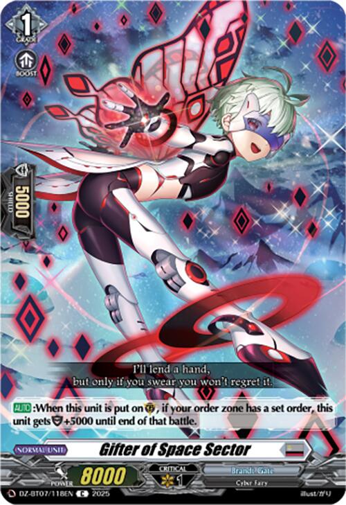 Gifter of Space Sector (DZ-BT07/118EN) [DZ-BT07: Moon Fangs & Cerulean Blaze] | Pegasus Games WI