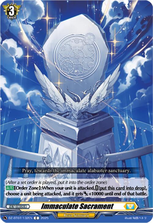 Immaculate Sacrament (DZ-BT07/132EN) [Moon Fangs & Cerulean Blaze] | Pegasus Games WI