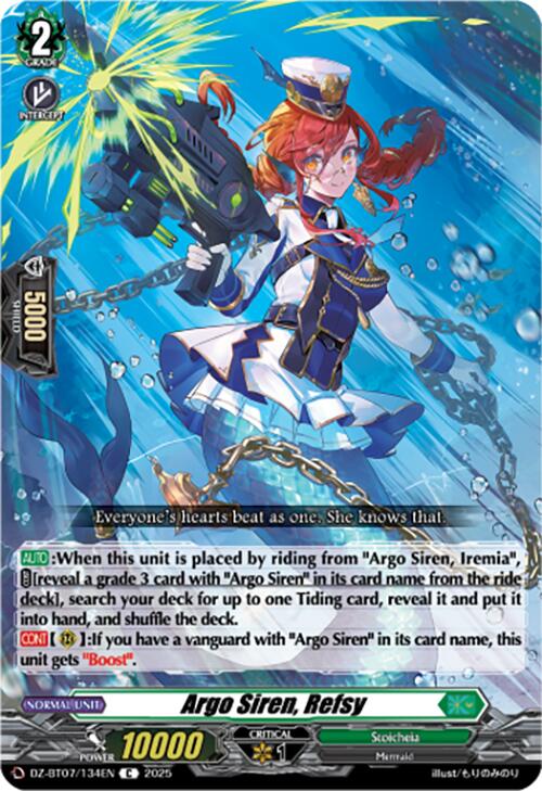 Argo Siren, Refsy (DZ-BT07/134EN) [DZ-BT07: Moon Fangs & Cerulean Blaze] | Pegasus Games WI