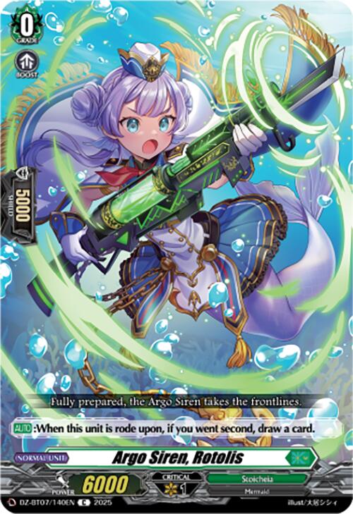 Argo Siren, Rotolis (DZ-BT07/140EN) [DZ-BT07: Moon Fangs & Cerulean Blaze] | Pegasus Games WI