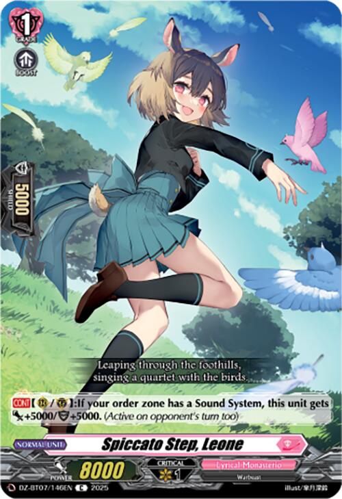 Spiccato Step, Leone (DZ-BT07/146EN) [Moon Fangs & Cerulean Blaze] | Pegasus Games WI