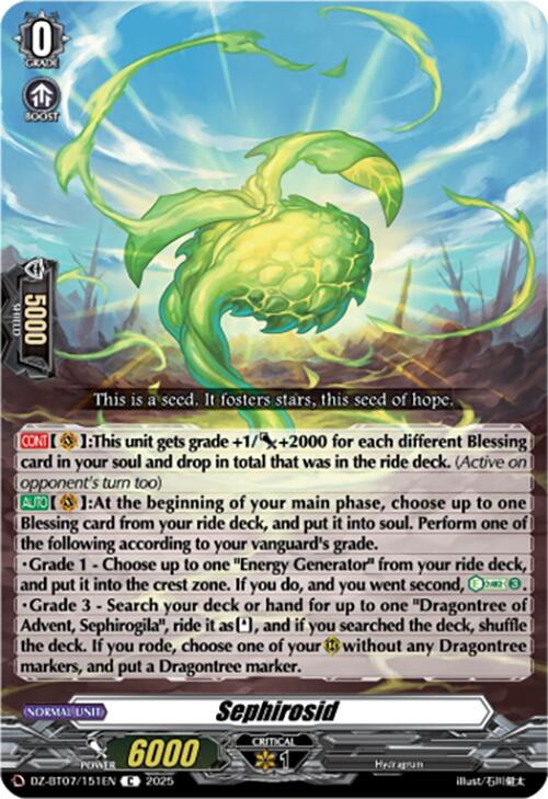 Sephirosid (DZ-BT07/151EN) [Moon Fangs & Cerulean Blaze] | Pegasus Games WI