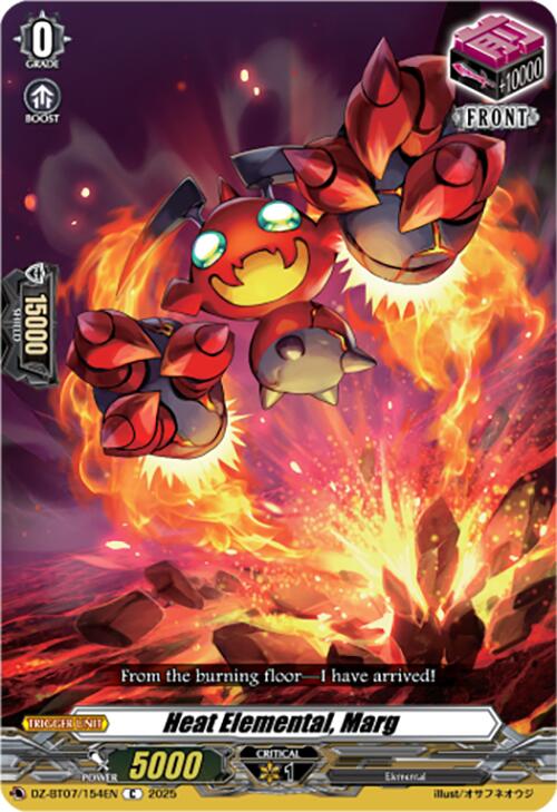 Heat Elemental, Marg (DZ-BT07/154EN) [DZ-BT07: Moon Fangs & Cerulean Blaze] | Pegasus Games WI