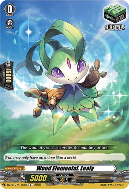 Wood Elemental, Leafy (DZ-BT07/155EN) [DZ-BT07: Moon Fangs & Cerulean Blaze] | Pegasus Games WI