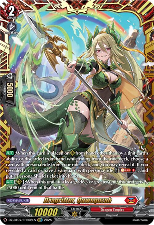 Dragritter, Qawsqozah (DZ-BT07/FFR02EN) [DZ-BT07: Moon Fangs & Cerulean Blaze] | Pegasus Games WI