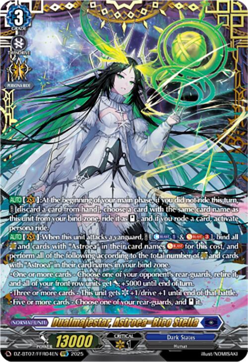Dualmajestar, Astroea=Bico Stella (DZ-BT07/FFR04EN) [DZ-BT07: Moon Fangs & Cerulean Blaze] | Pegasus Games WI