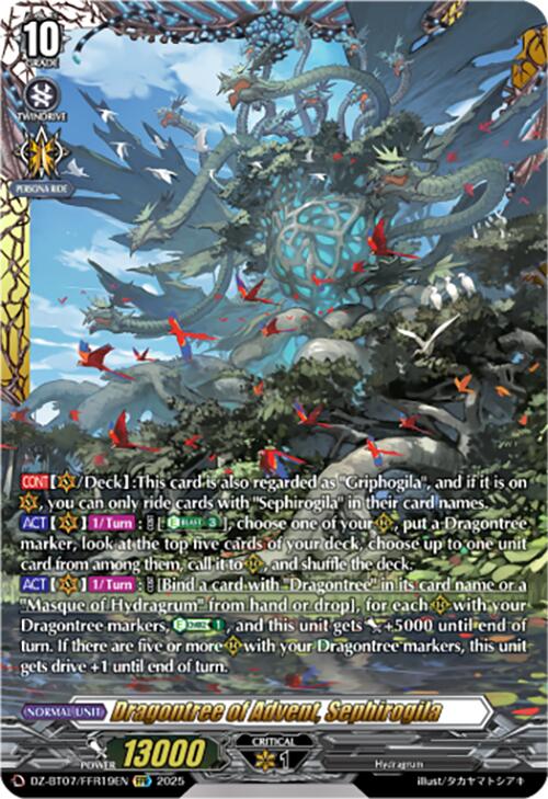 Dragontree of Advent, Sephirogila (DZ-BT07/FFR19EN) [DZ-BT07: Moon Fangs & Cerulean Blaze] | Pegasus Games WI