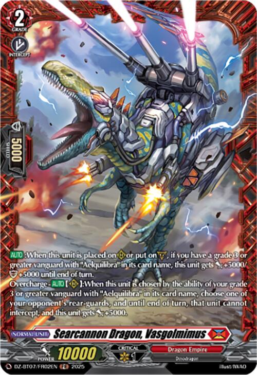 Searcannon Dragon, Vasgolmimus (DZ-BT07/FR02EN) [Moon Fangs & Cerulean Blaze] | Pegasus Games WI