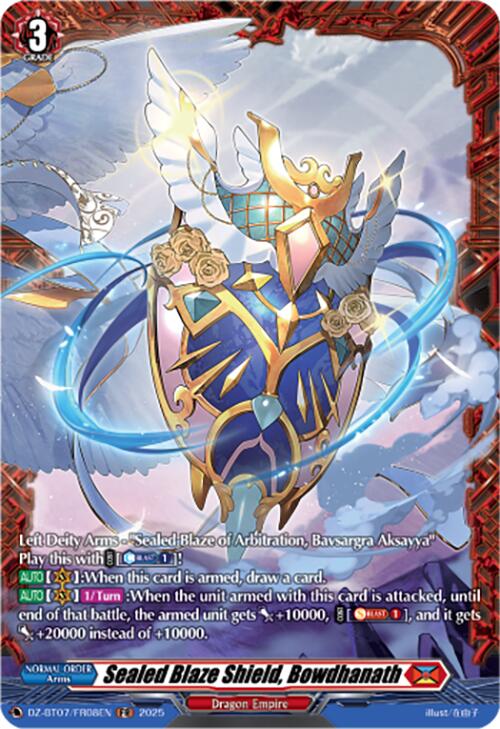 Sealed Blaze Shield, Bowdhanath (DZ-BT07/FR08EN) [DZ-BT07: Moon Fangs & Cerulean Blaze] | Pegasus Games WI