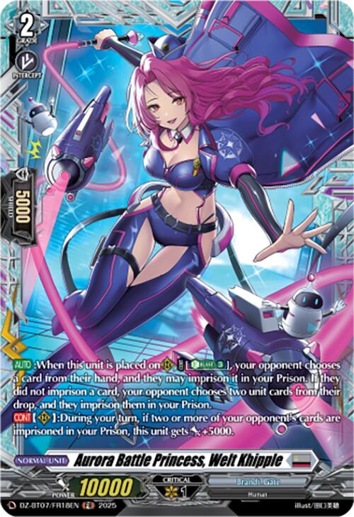 Aurora Battle Princess, Welt Khipple (DZ-BT07/FR18EN) [DZ-BT07: Moon Fangs & Cerulean Blaze] | Pegasus Games WI