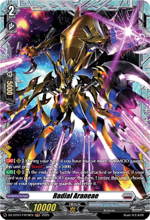 Radial Araneae (DZ-BT07/FR19EN) [DZ-BT07: Moon Fangs & Cerulean Blaze] | Pegasus Games WI