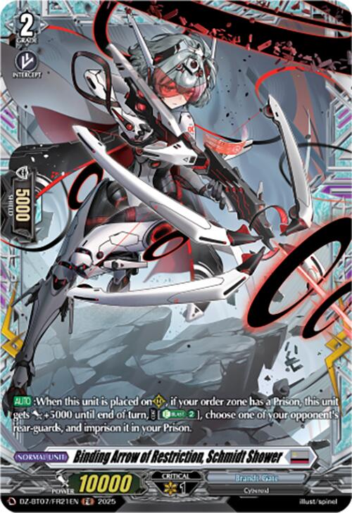 Binding Arrow of Restriction, Schmidt Shower (DZ-BT07/FR21EN) [DZ-BT07: Moon Fangs & Cerulean Blaze] | Pegasus Games WI