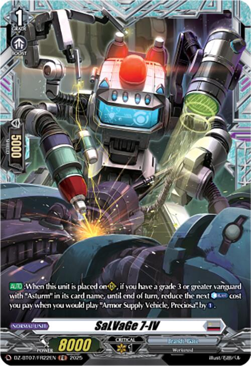 SaLVaGe 7-IV (DZ-BT07/FR22EN) [DZ-BT07: Moon Fangs & Cerulean Blaze] | Pegasus Games WI