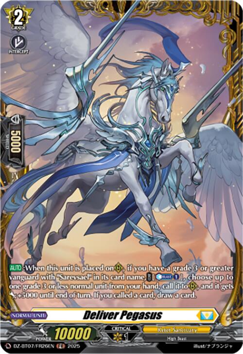 Deliver Pegasus (DZ-BT07/FR26EN) [DZ-BT07: Moon Fangs & Cerulean Blaze] | Pegasus Games WI