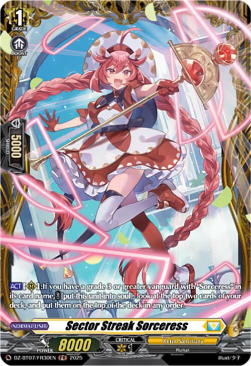 Sector Streak Sorceress (DZ-BT07/FR30EN) [Moon Fangs & Cerulean Blaze] | Pegasus Games WI