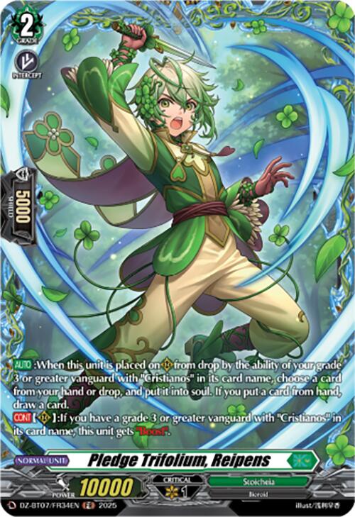 Pledge Trifolium, Reipens (DZ-BT07/FR34EN) [DZ-BT07: Moon Fangs & Cerulean Blaze] | Pegasus Games WI