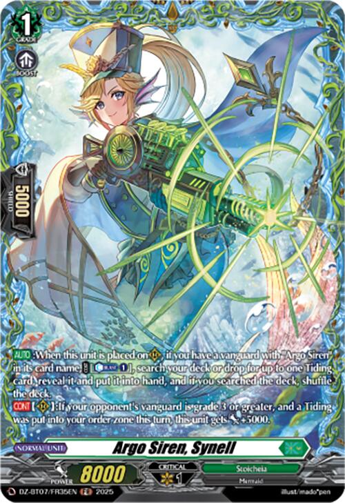 Argo Siren, Synell (DZ-BT07/FR35EN) [DZ-BT07: Moon Fangs & Cerulean Blaze] | Pegasus Games WI