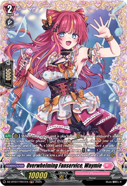 Overwhelming Fanservice, Waymie (DZ-BT07/FR41EN) [DZ-BT07: Moon Fangs & Cerulean Blaze] | Pegasus Games WI