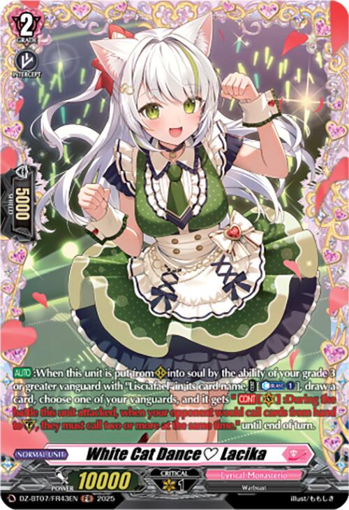 White Cat Dance Lacika (DZ-BT07/FR43EN) [DZ-BT07: Moon Fangs & Cerulean Blaze] | Pegasus Games WI