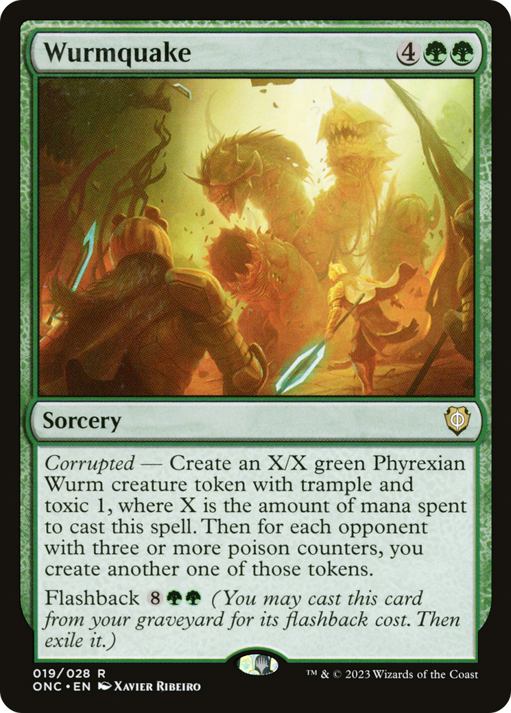 Wurmquake [Phyrexia: All Will Be One Commander] | Pegasus Games WI