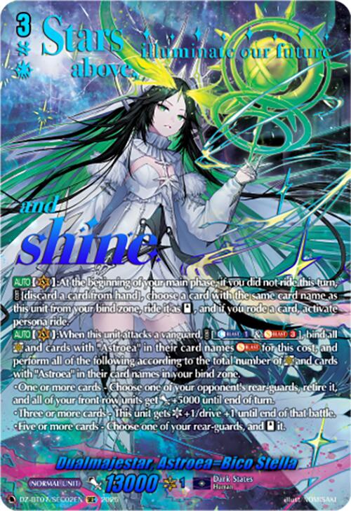 Dualmajestar, Astroea=Bico Stella (DZ-BT07/SEC02EN) [DZ-BT07: Moon Fangs & Cerulean Blaze] | Pegasus Games WI