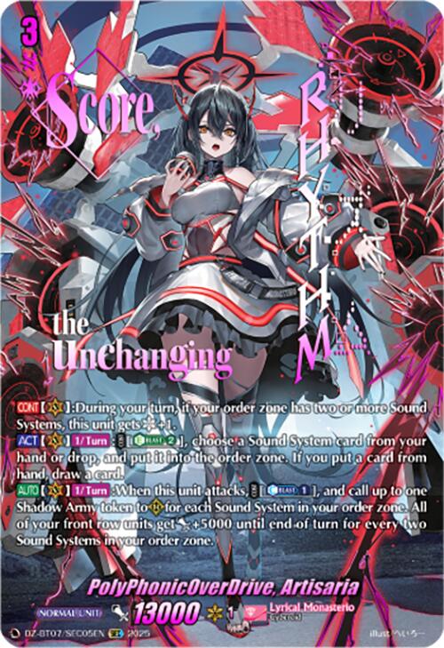 PolyPhonicOverDrive, Artisaria (DZ-BT07/SEC05EN) [DZ-BT07: Moon Fangs & Cerulean Blaze] | Pegasus Games WI