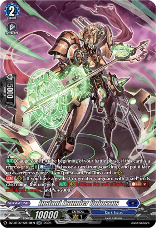 Instant Asunder Colossus (DZ-BT07/SR10EN) [DZ-BT07: Moon Fangs & Cerulean Blaze] | Pegasus Games WI