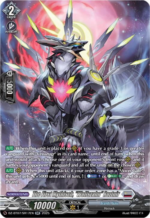 The First Mythisch, "Wolfszahn" Roztnir (DZ-BT07/SR17EN) [DZ-BT07: Moon Fangs & Cerulean Blaze] | Pegasus Games WI