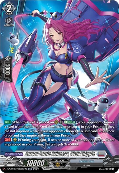 Aurora Battle Princess, Welt Khipple (DZ-BT07/SR19EN) [DZ-BT07: Moon Fangs & Cerulean Blaze] | Pegasus Games WI