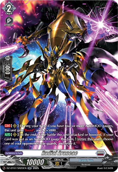 Radial Araneae (DZ-BT07/SR20EN) [DZ-BT07: Moon Fangs & Cerulean Blaze] | Pegasus Games WI