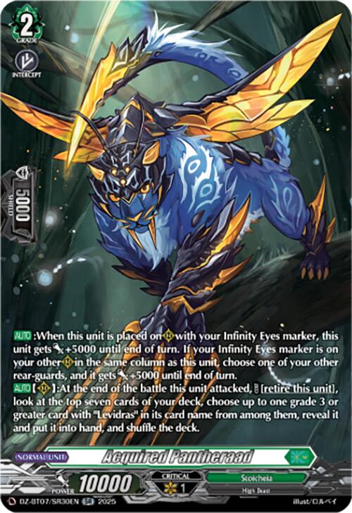 Acquired Pantheraad (DZ-BT07/SR30EN) [DZ-BT07: Moon Fangs & Cerulean Blaze] | Pegasus Games WI