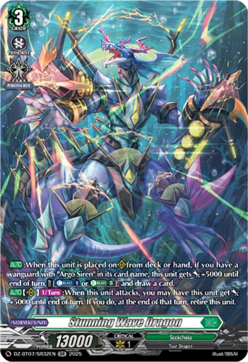 Stunning Wave Dragon (DZ-BT07/SR32EN) [DZ-BT07: Moon Fangs & Cerulean Blaze] | Pegasus Games WI