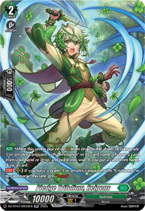 Pledge Trifolium, Reipens (DZ-BT07/SR33EN) [DZ-BT07: Moon Fangs & Cerulean Blaze] | Pegasus Games WI