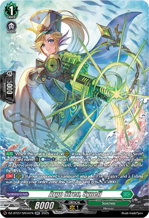 Argo Siren, Synell (DZ-BT07/SR34EN) [DZ-BT07: Moon Fangs & Cerulean Blaze] | Pegasus Games WI