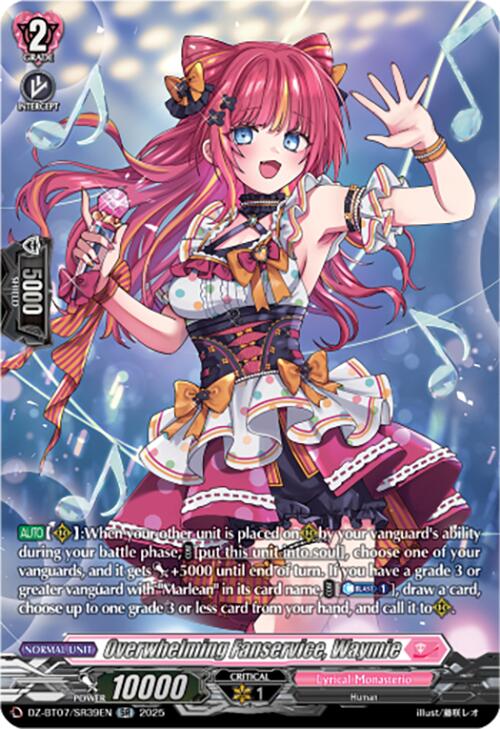 Overwhelming Fanservice, Waymie (DZ-BT07/SR39EN) [DZ-BT07: Moon Fangs & Cerulean Blaze] | Pegasus Games WI
