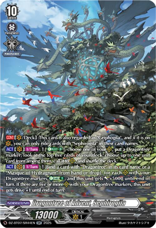 Dragontree of Advent, Sephirogila (DZ-BT07/SR44EN) [DZ-BT07: Moon Fangs & Cerulean Blaze] | Pegasus Games WI