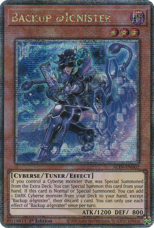 Backup @Ignister [ALIN-EN002] Quarter Century Secret Rare | Pegasus Games WI