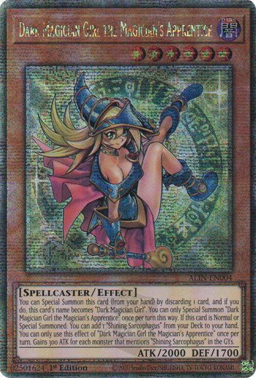 Dark Magician Girl the Magician's Apprentice [ALIN-EN004] Quarter Century Secret Rare | Pegasus Games WI