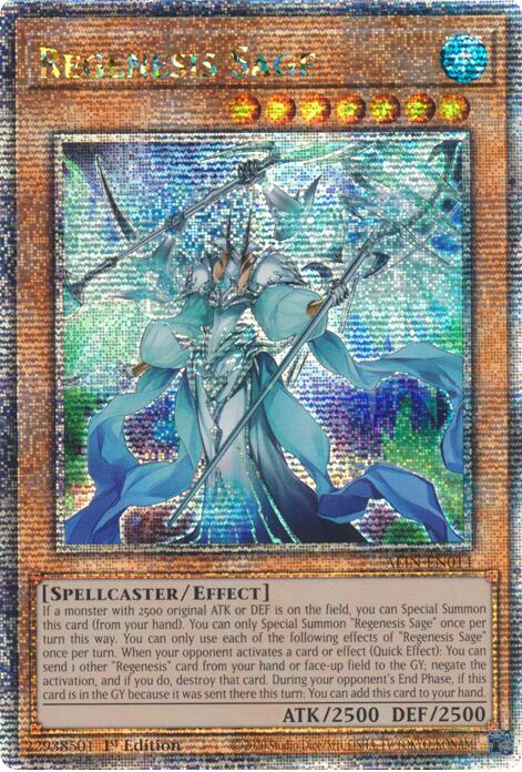 Regenesis Sage [ALIN-EN014] Quarter Century Secret Rare | Pegasus Games WI