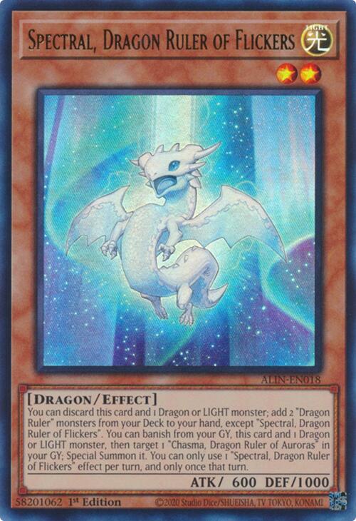 Spectral, Dragon Ruler of Flickers [ALIN-EN018] Ultra Rare | Pegasus Games WI