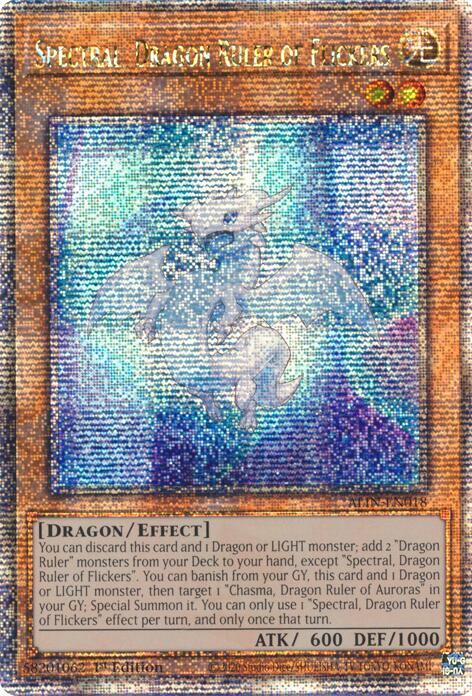 Spectral, Dragon Ruler of Flickers [ALIN-EN018] Quarter Century Secret Rare | Pegasus Games WI