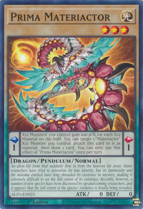 Prima Materiactor [ALIN-EN021] Common | Pegasus Games WI