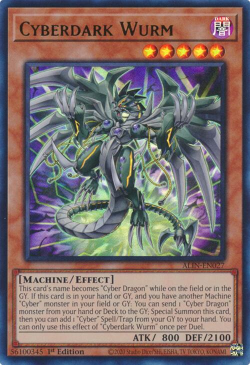 Cyberdark Wurm [ALIN-EN027] Ultra Rare | Pegasus Games WI