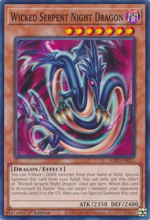 Wicked Serpent Night Dragon [ALIN-EN031] Common | Pegasus Games WI