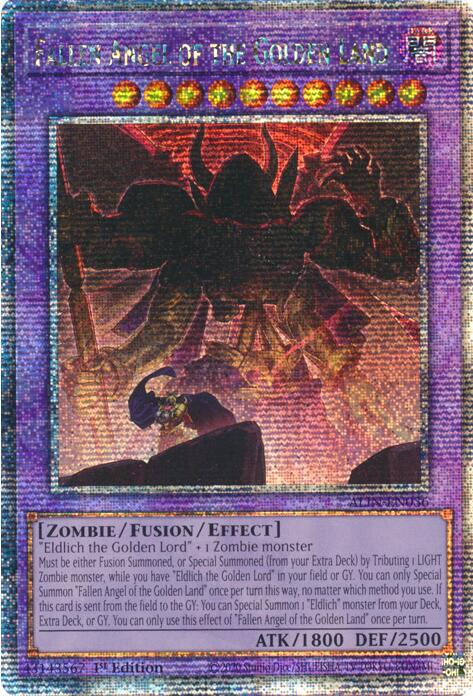 Fallen Angel of the Golden Land [ALIN-EN036] Quarter Century Secret Rare | Pegasus Games WI