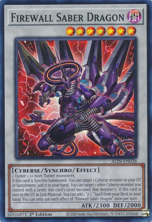 Firewall Saber Dragon [ALIN-EN038] Super Rare | Pegasus Games WI