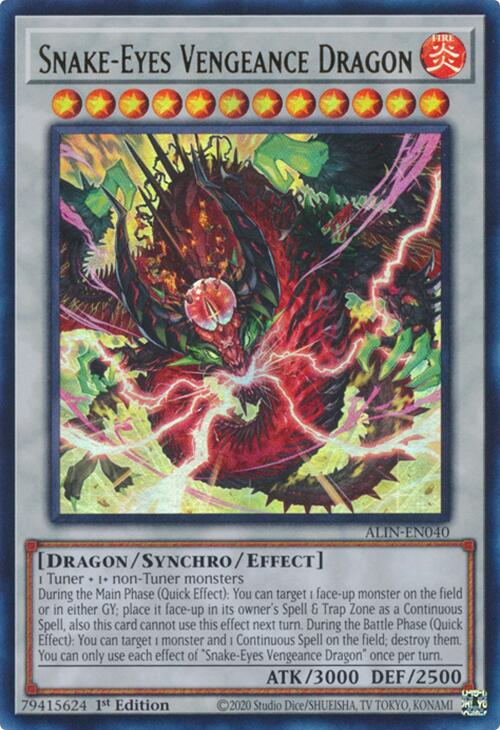 Snake-Eyes Vengeance Dragon [ALIN-EN040] Ultra Rare | Pegasus Games WI