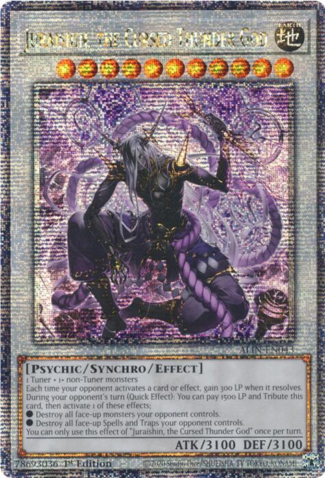 Juraishin, the Cursed Thunder God [ALIN-EN043] Quarter Century Secret Rare | Pegasus Games WI