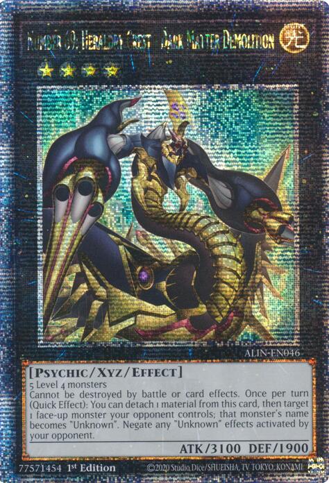 Number 69: Heraldry Crest - Dark Matter Demolition [ALIN-EN046] Quarter Century Secret Rare | Pegasus Games WI